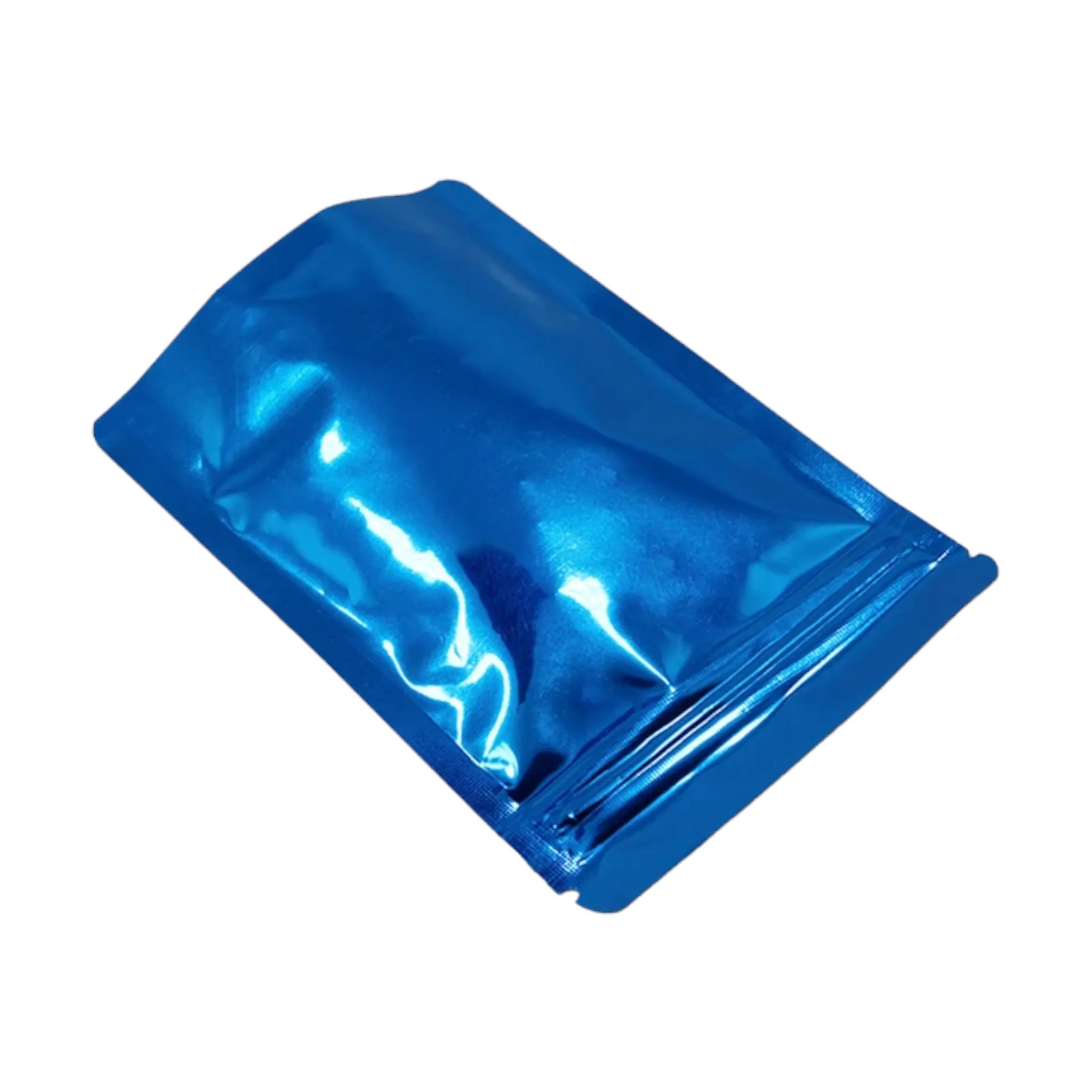 Aluminium Metalized Zip Lock Resealable Foil Stand Up Pouch Packing Bags No Window 10Pack