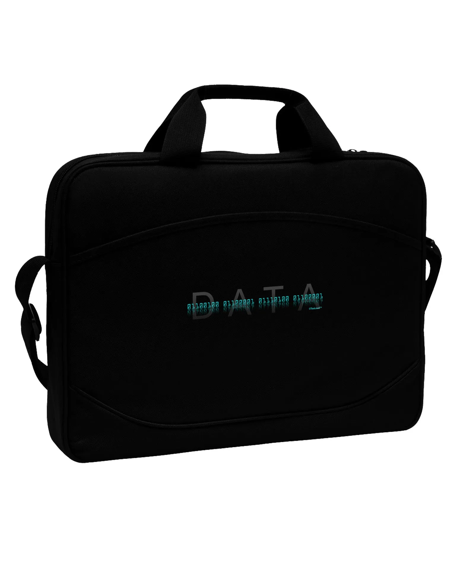 Binary Data Blue 15&#x22; Dark Laptop / Tablet Case Bag