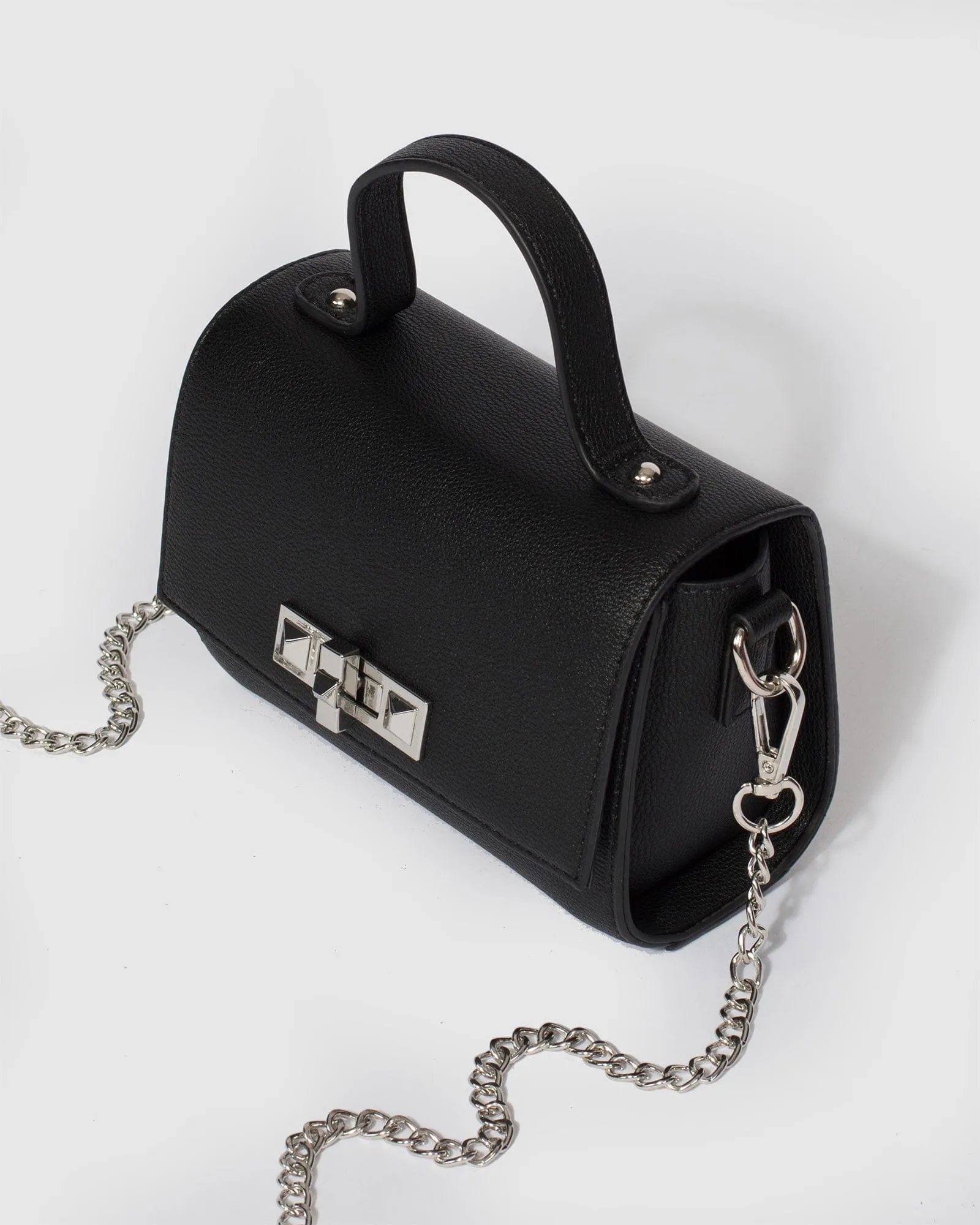 Black Milo Stud Hardware Mini Bag