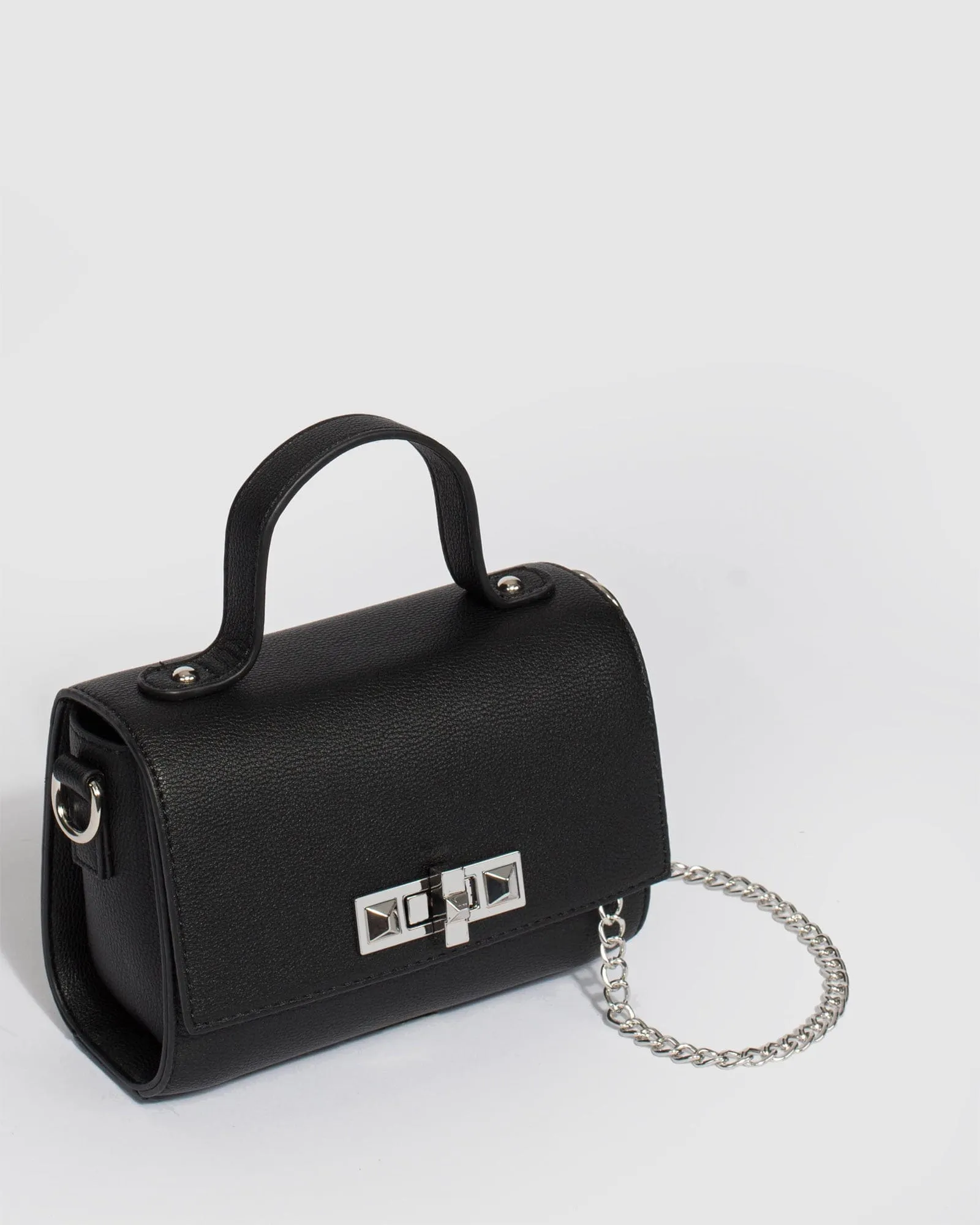 Black Milo Stud Hardware Mini Bag