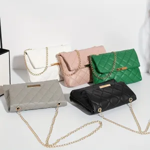 Chic Argyle Quilted Crossbody