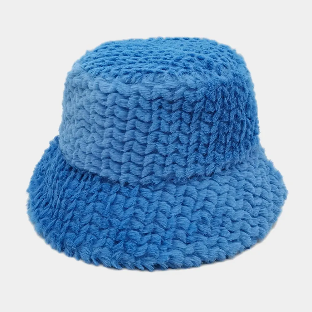 iLLASPARKZ Fuzzy Faux Fur Bucket Hat