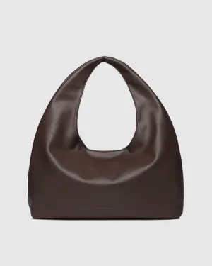 Monaco Shoulder Bag in Chocolate by Louenhide