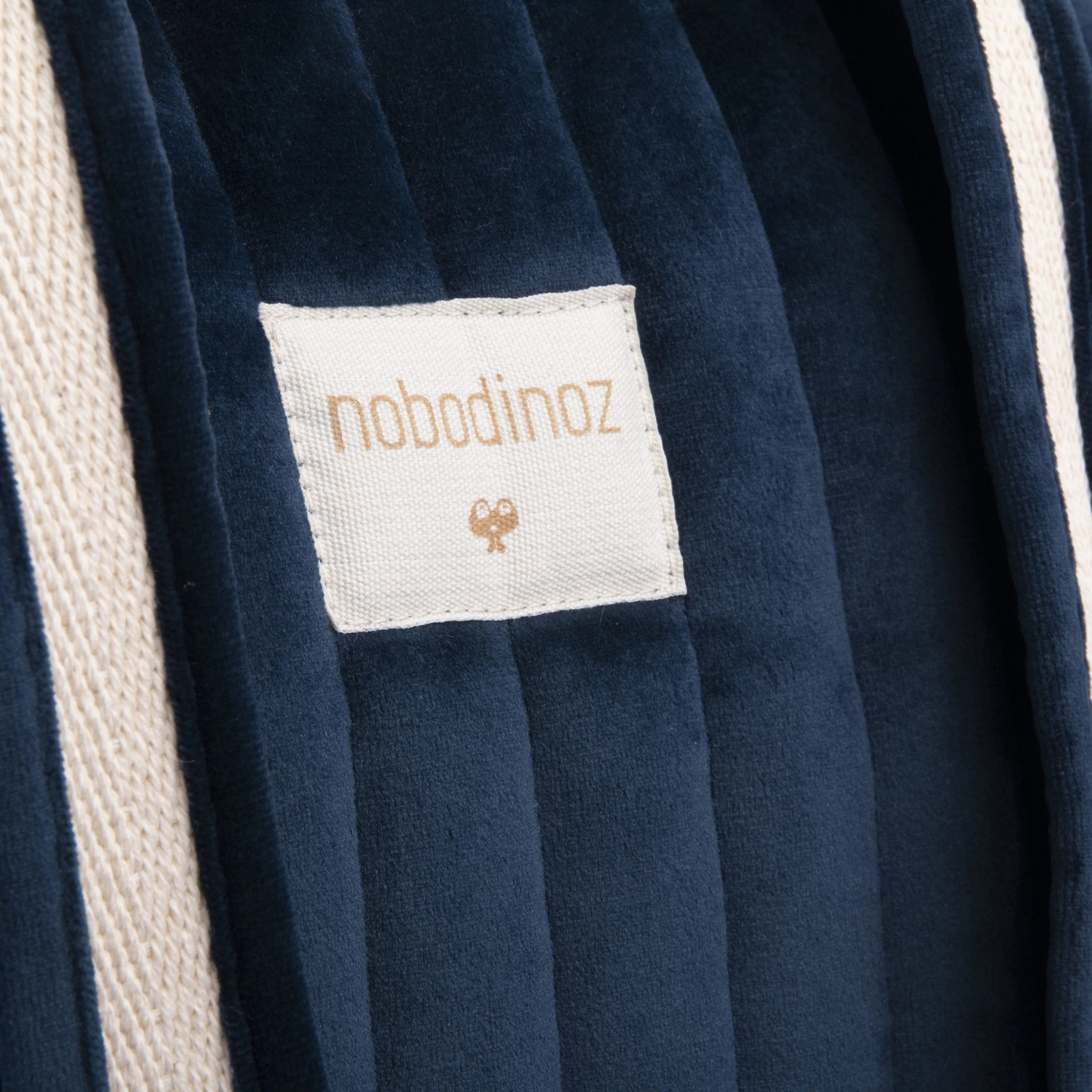 nobodinoz Savanna Velvet Maternity Bag Night Blue