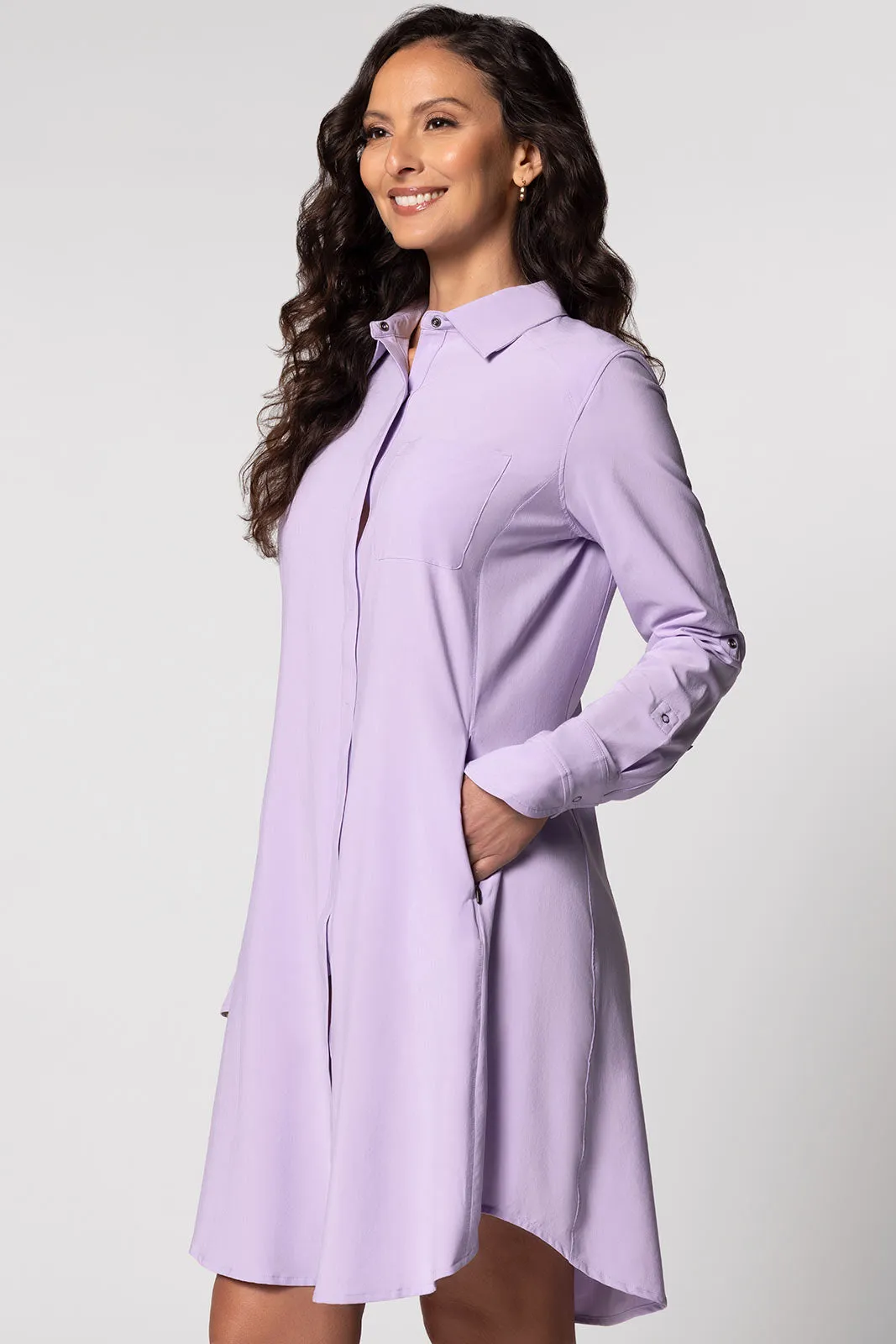 Women's Malta Travel Dress | Lavendula Stripe
